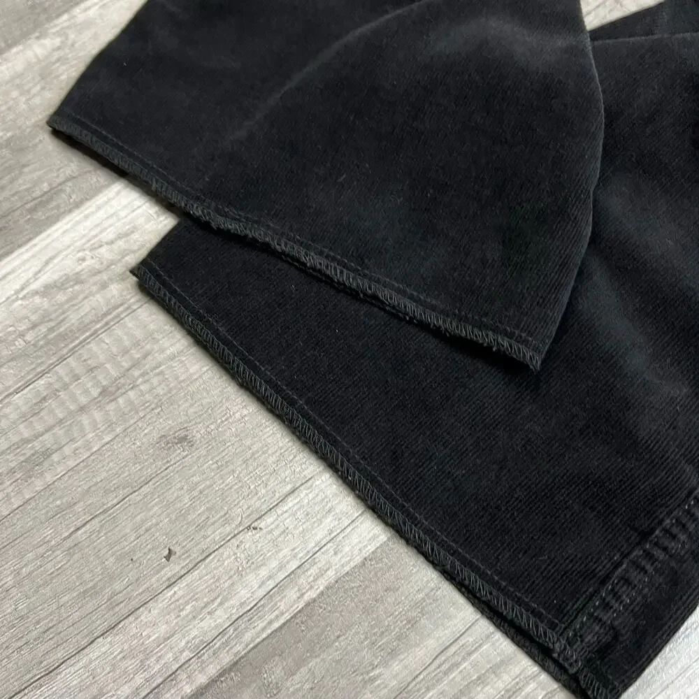Vintage JORDACHE Pants Men's Corduroy Cords Cotton Black 34